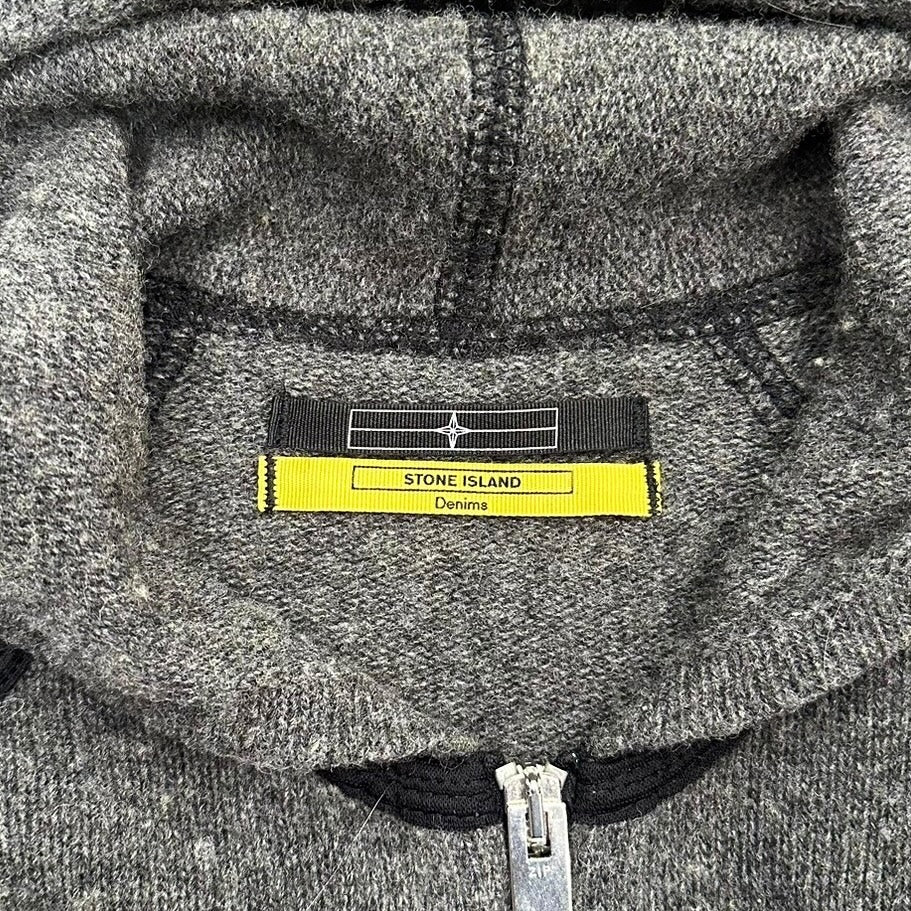 00’s “STONE ISLAND” zip up knit hoodie