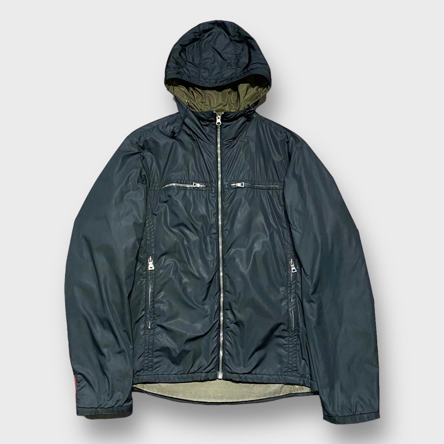 00’s “PRADA SPORTS” double faced full zip jacket