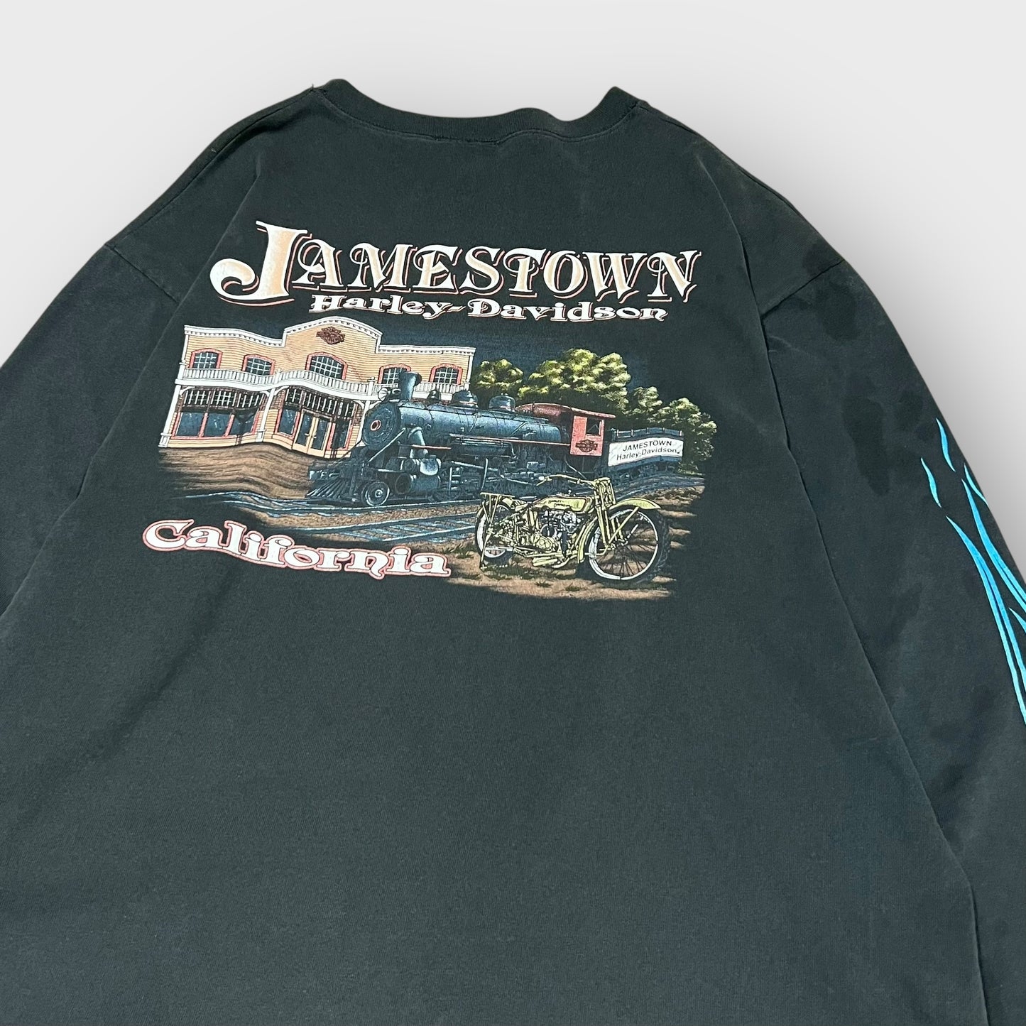 90’s “HARLEY DAVIDSON” frame pattern l/s t-shirt
