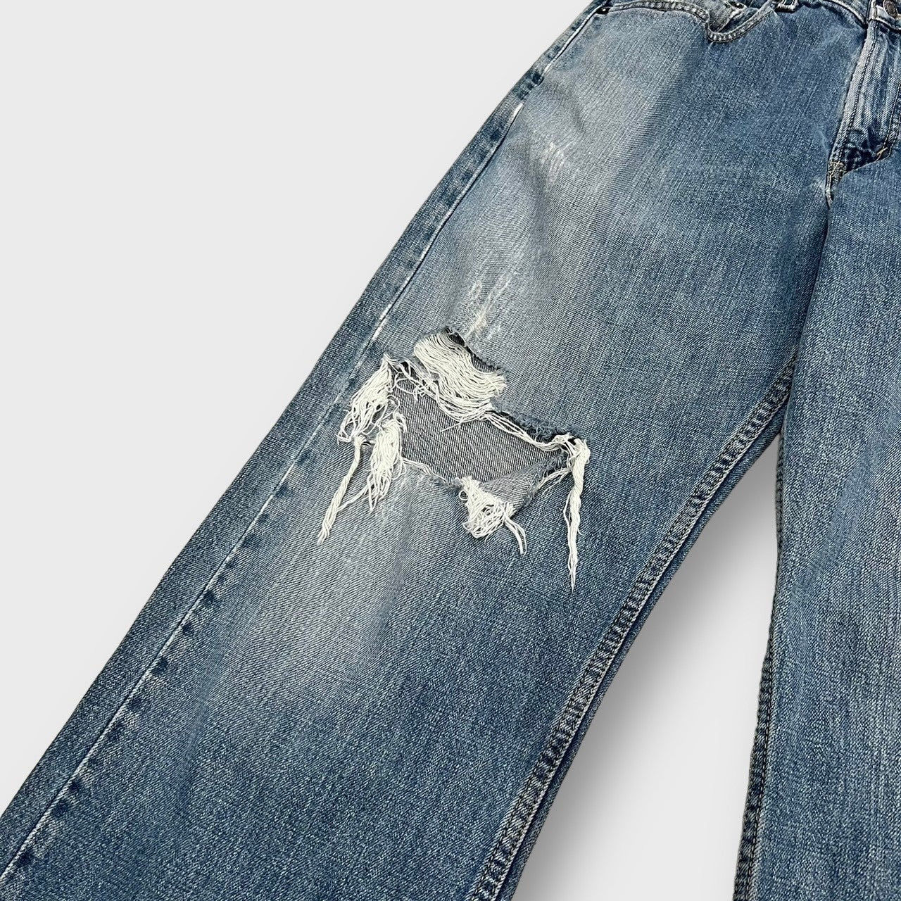 00’s “LEVI’S”
“569” loose straight damage denim