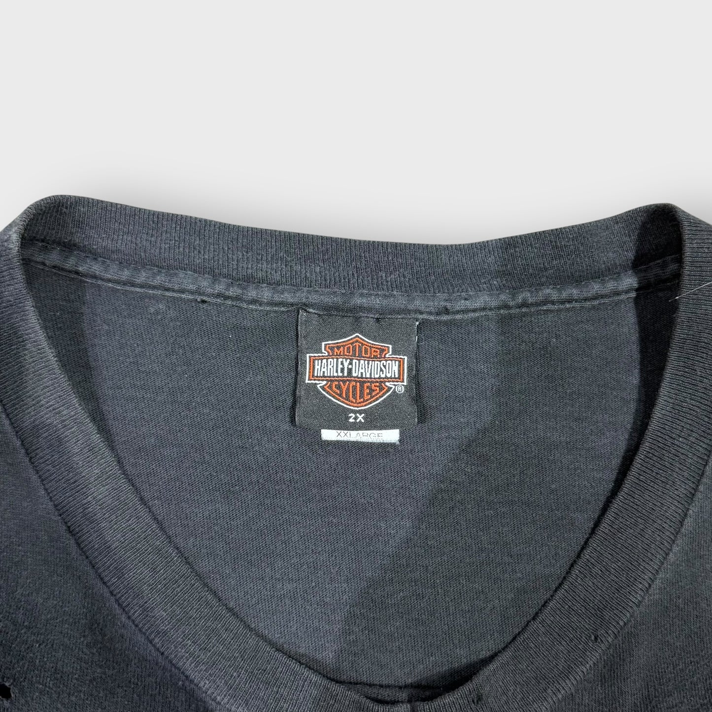 00’s “HARLEY DAVIDSON” flame pattern l/s t-shirt