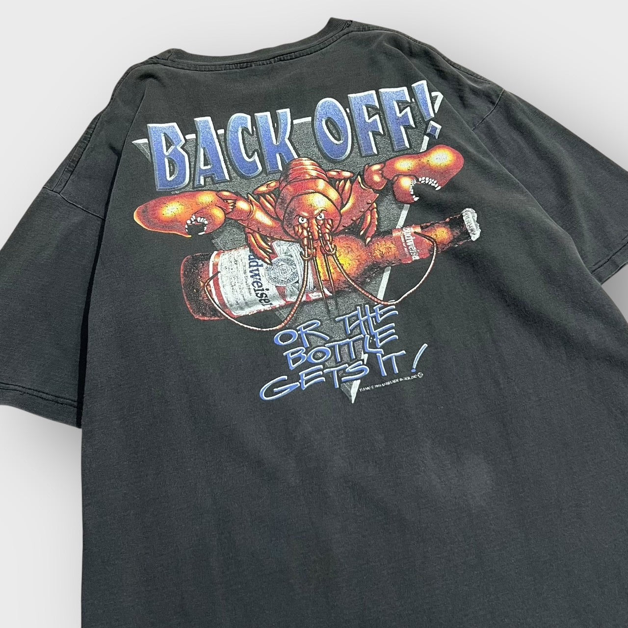 90’s “Budweiser”
“lobster” company t-shirt
