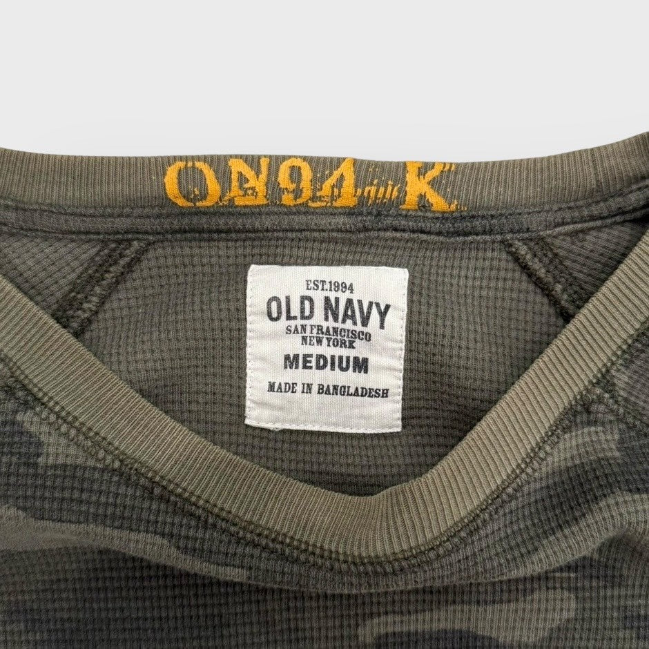 00's "OLD NAVY"
Camo pattern l/s tee
