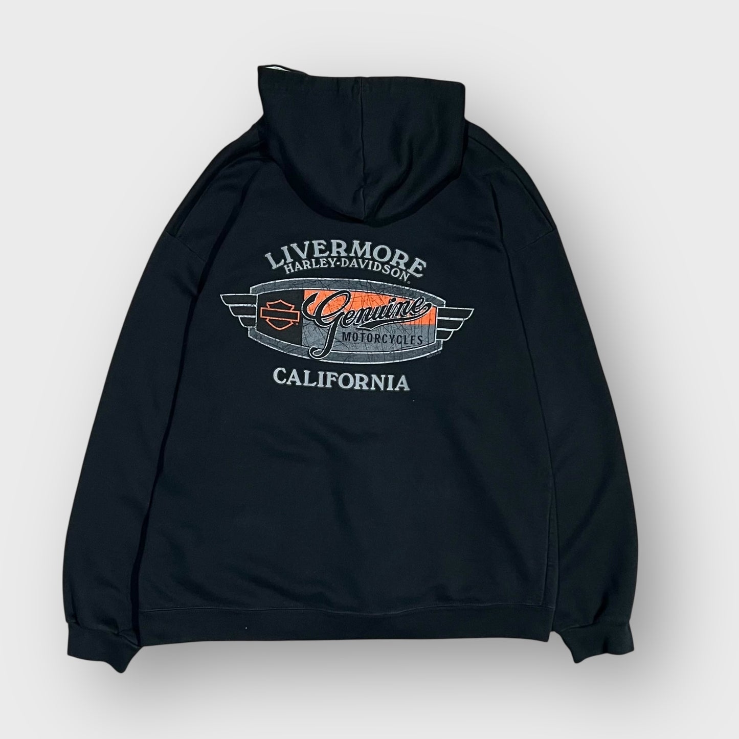 00’s “HARLEY-DAVIDSON”
skull design zip up hoodie