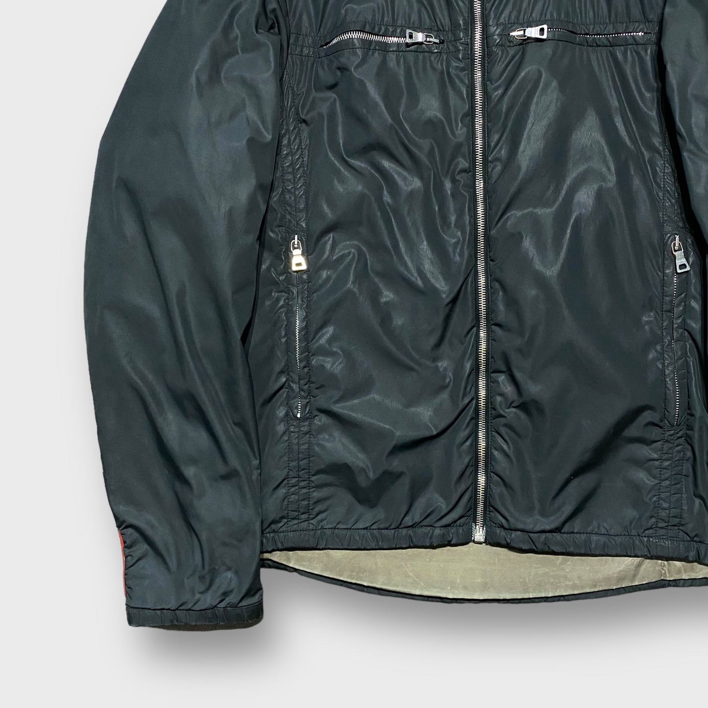 00’s “PRADA SPORTS” double faced full zip jacket