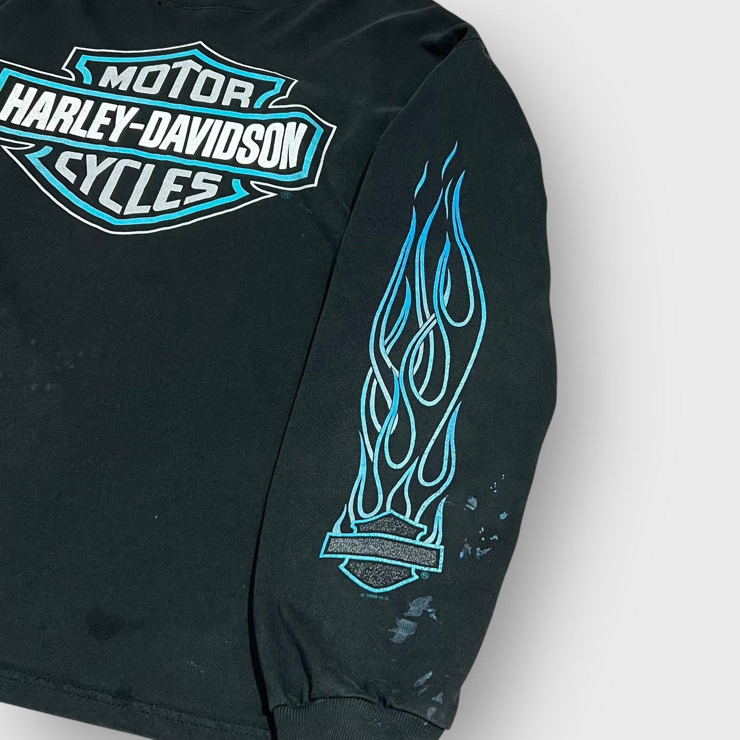 90’s “HARLEY DAVIDSON” frame pattern l/s t-shirt