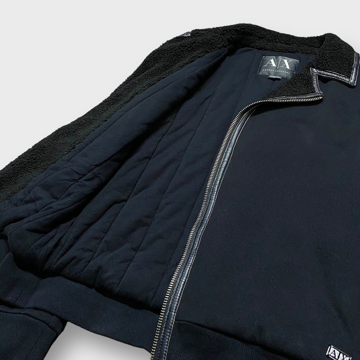 00’s “ARMANI EXCHANGE” zip gimmick cotton jacket