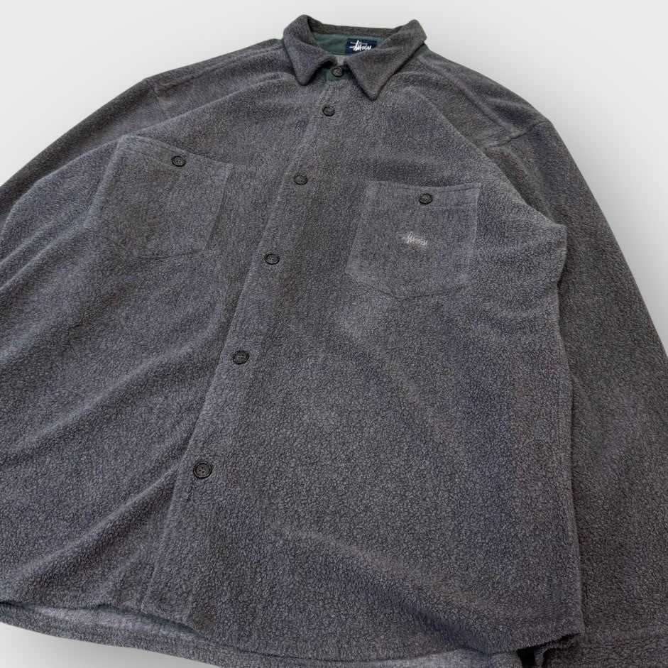 90's "STUSSY"
Fleece shirt jacket