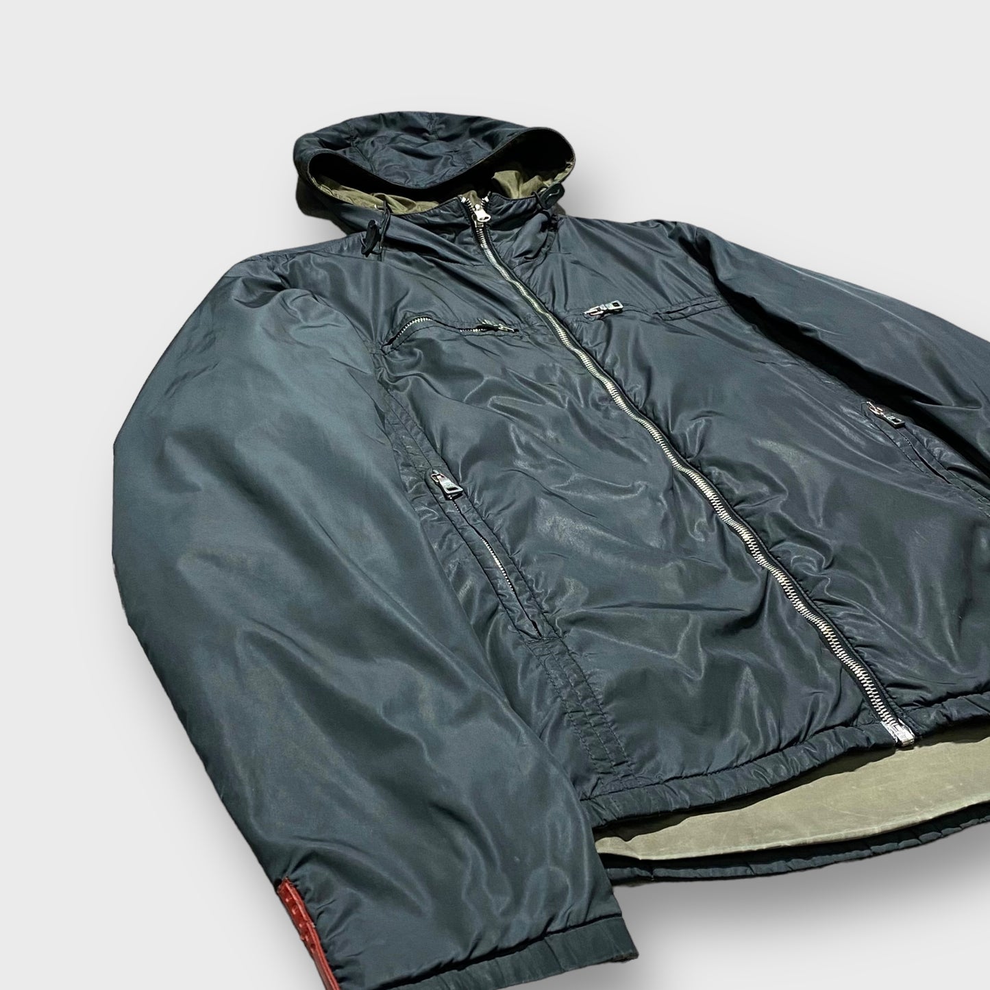 00’s “PRADA SPORTS” double faced full zip jacket