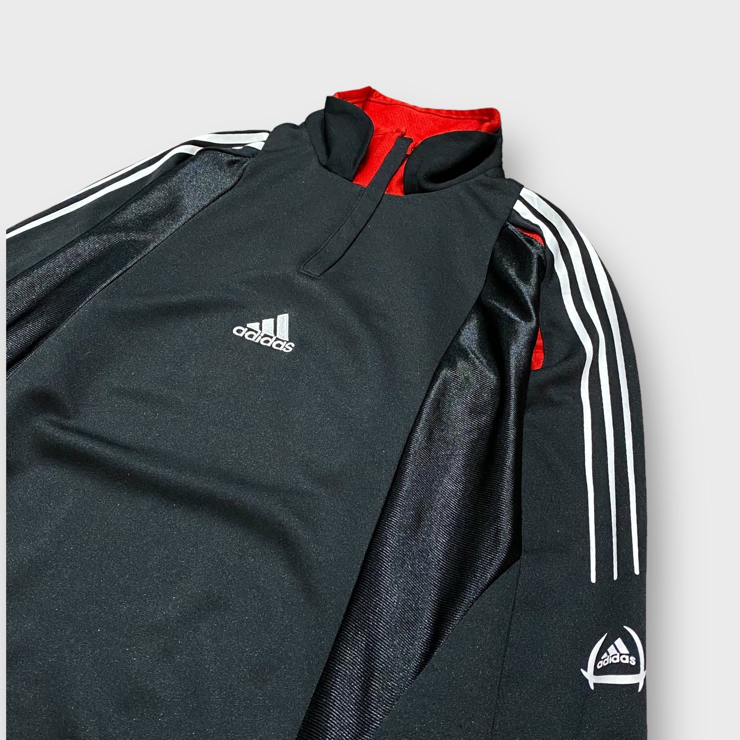 00’s “adidas” half zip pullover top