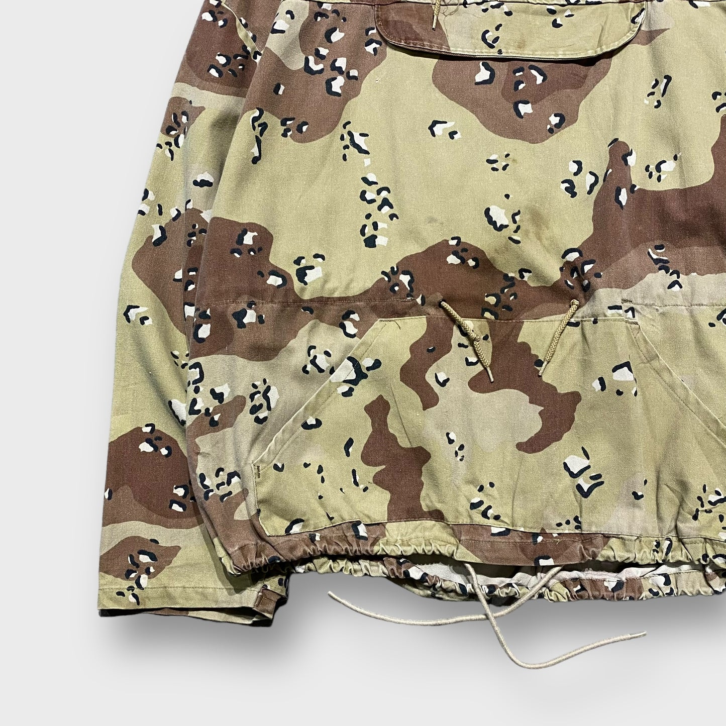 90’s “Sportswear” chocolate chip camouflage anorak parka