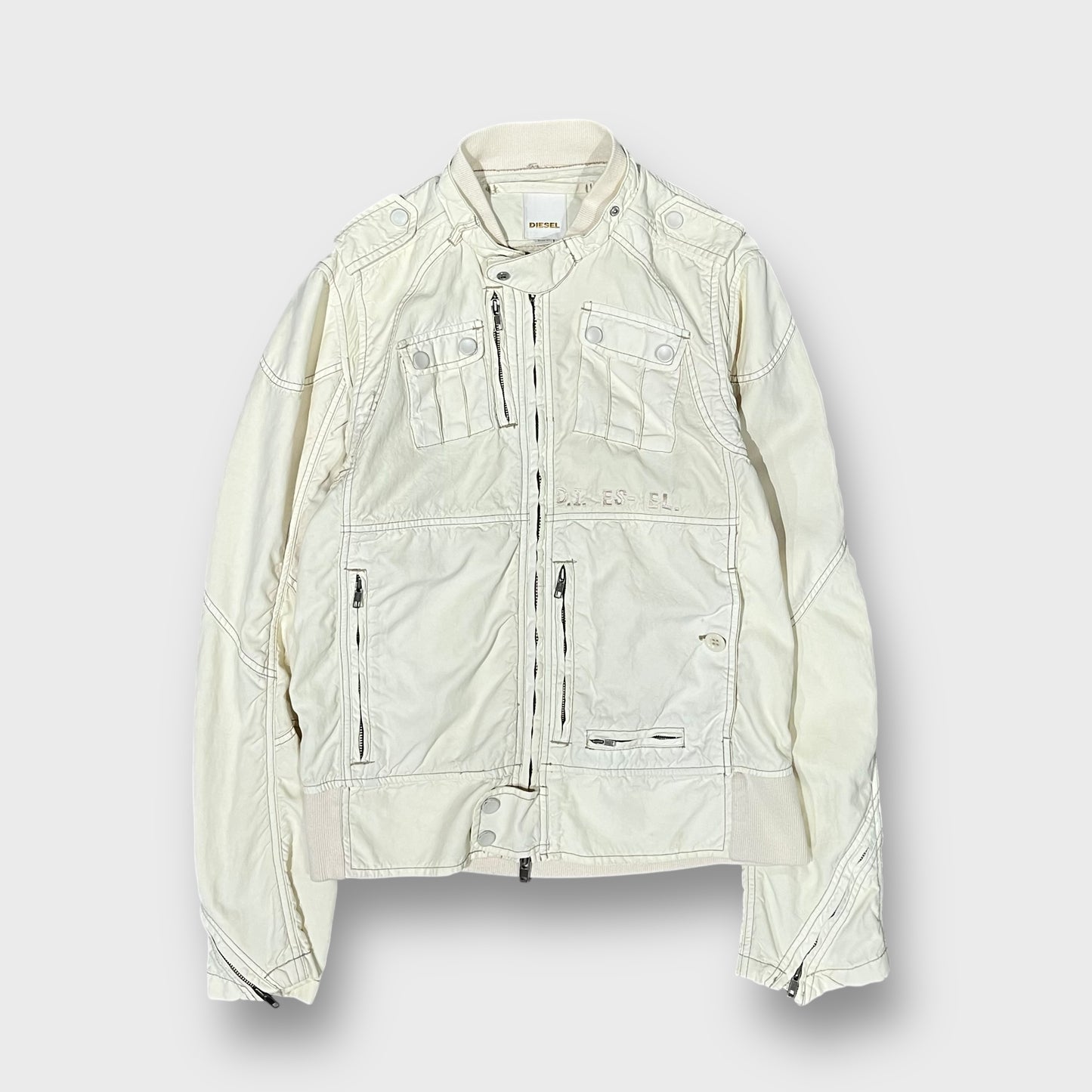 00’s DIESEL biker motif jacket