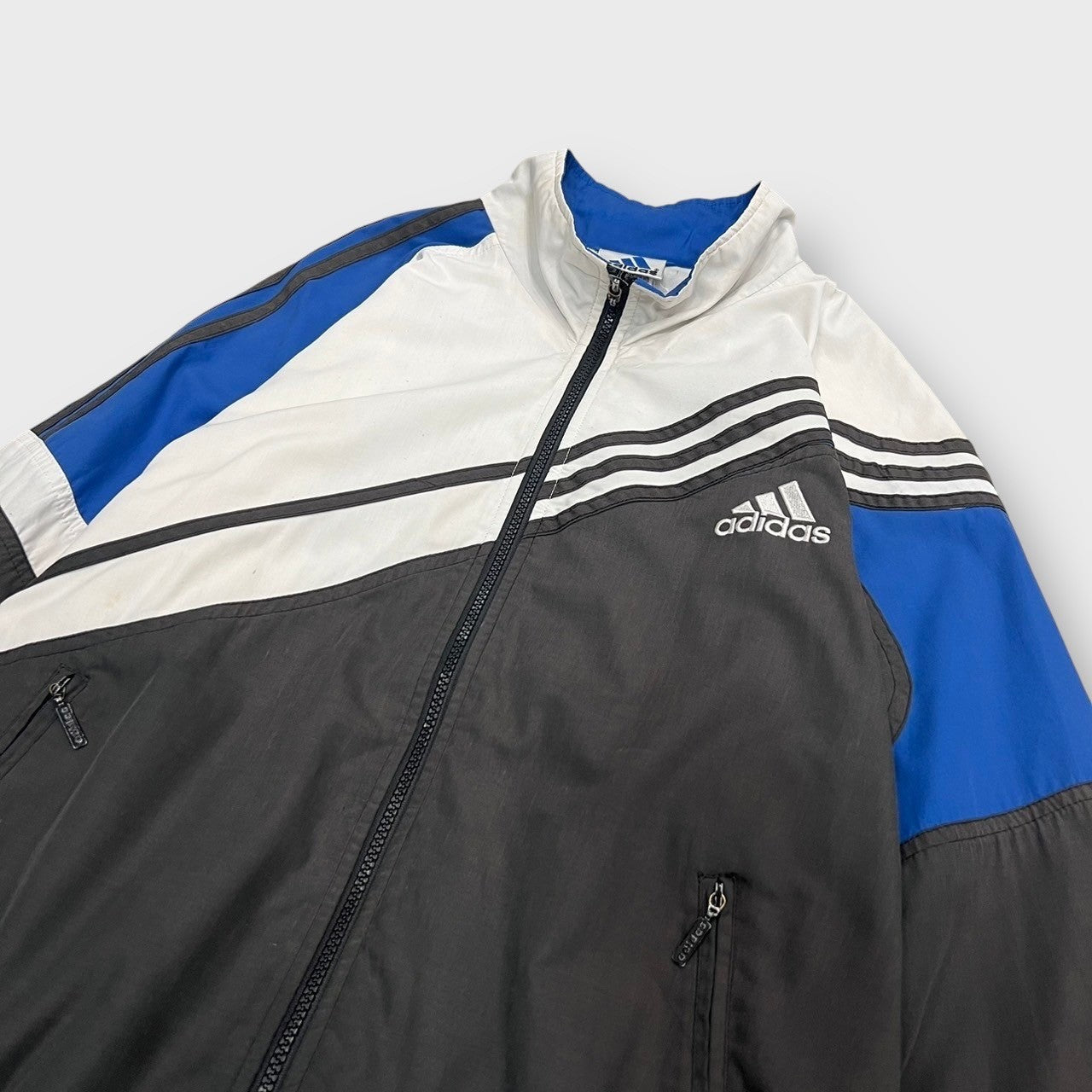 90’s “adidas” zip up nylon jacket