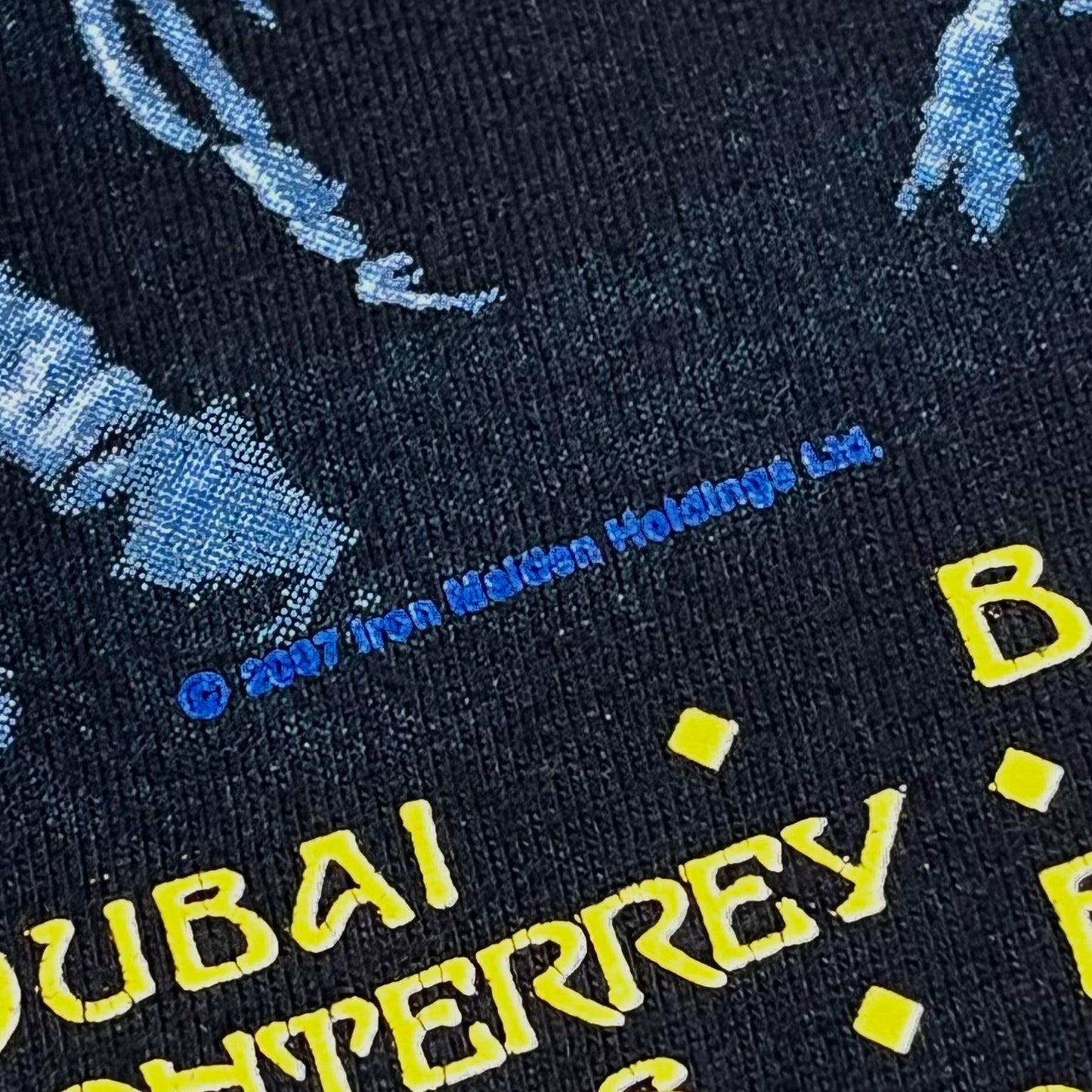 IRON MAIDEN “somewhere back in time 2009” tour t-shirt