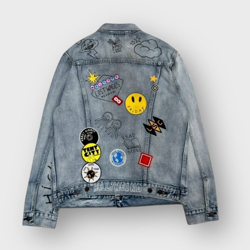 00's "LEVI'S"
"NOS" limited allover embellished denim jacket