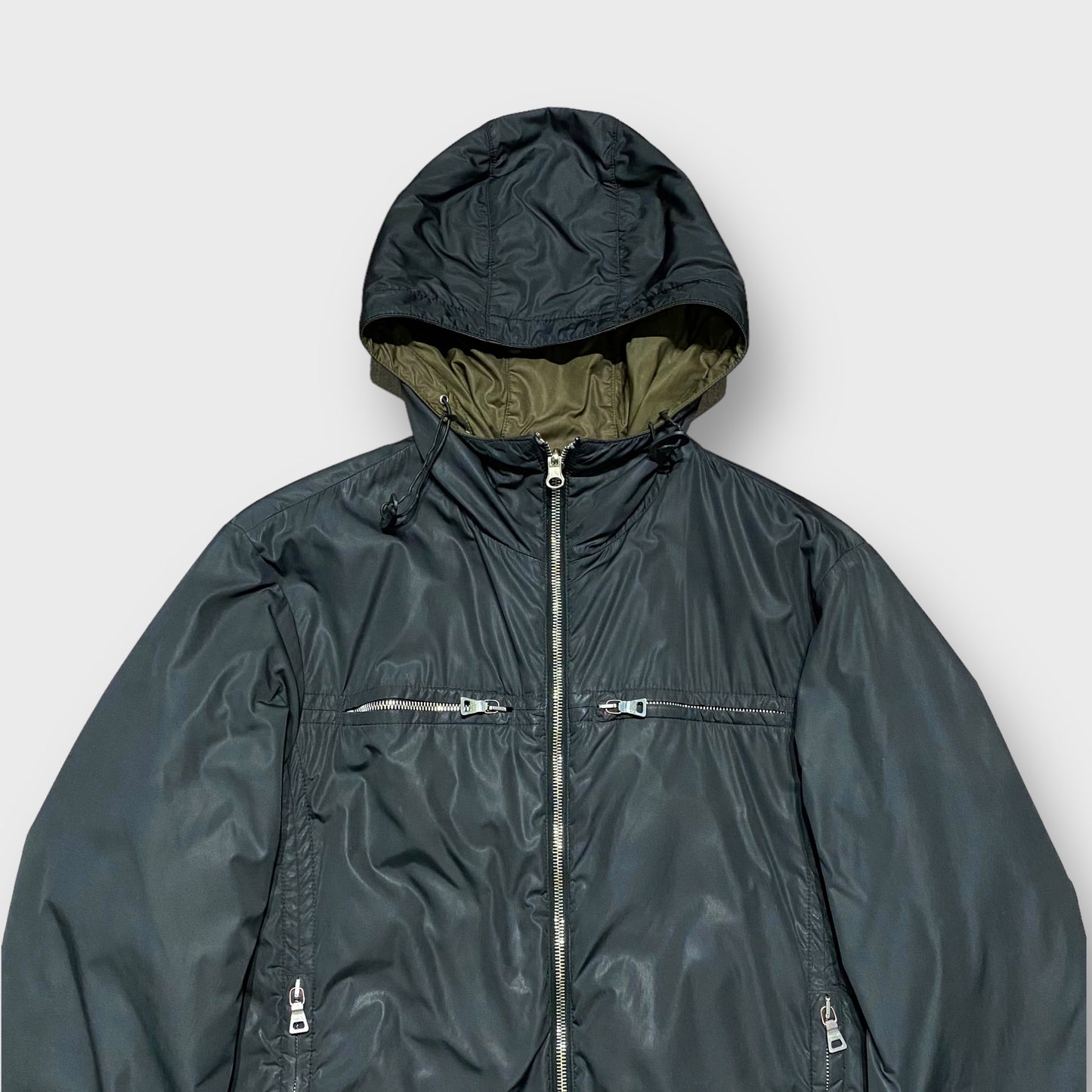 00’s “PRADA SPORTS” double faced full zip jacket