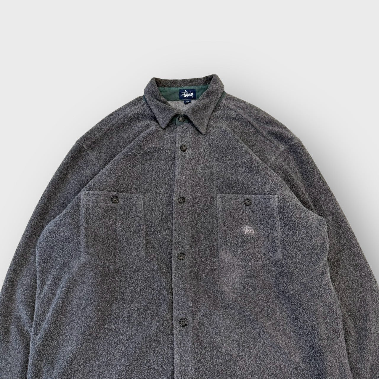 90's "STUSSY"
Fleece shirt jacket