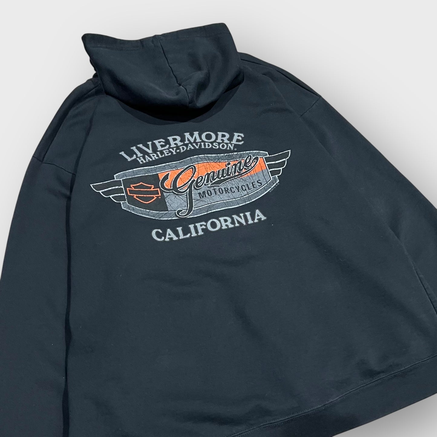 00’s “HARLEY-DAVIDSON”
skull design zip up hoodie