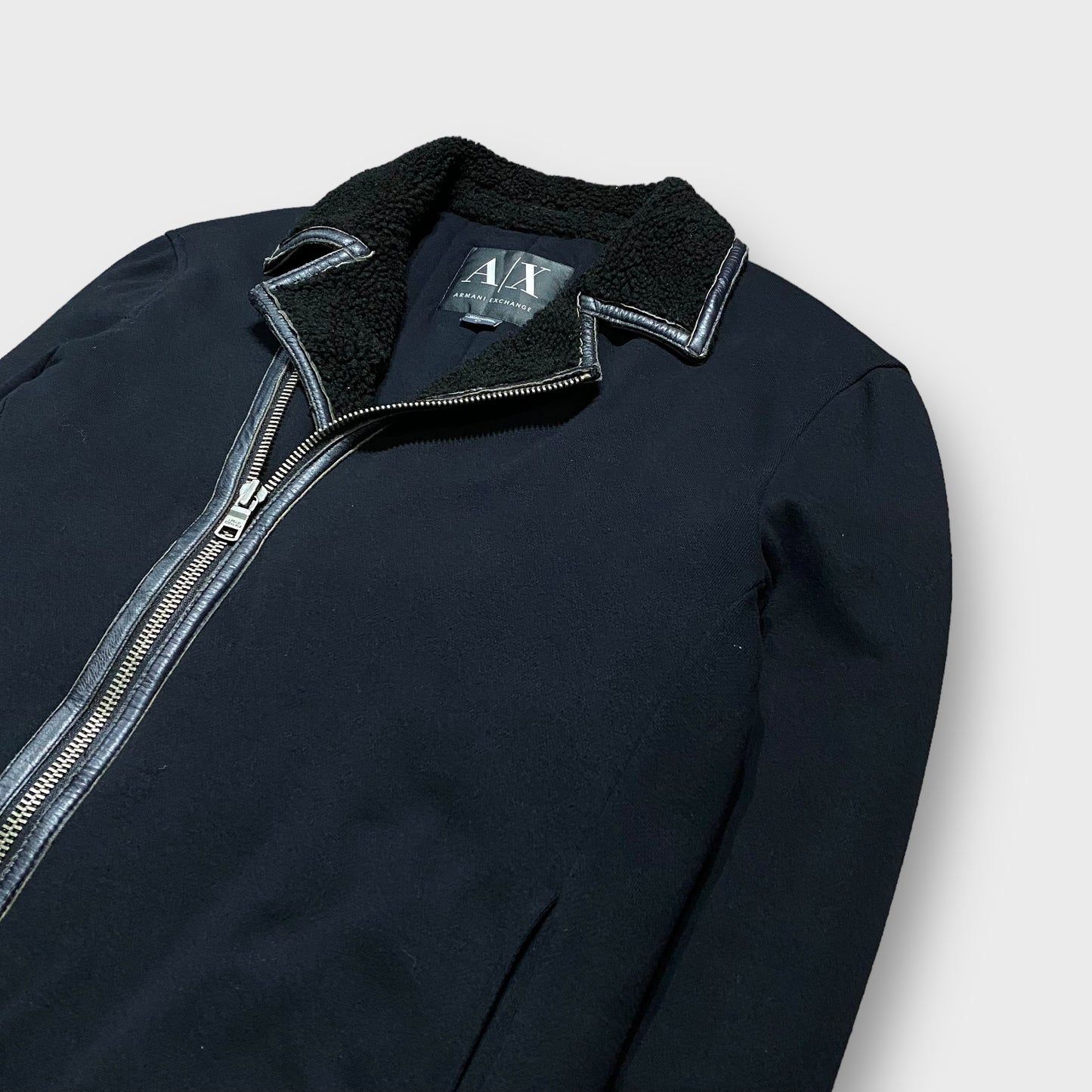 00’s “ARMANI EXCHANGE” zip gimmick cotton jacket