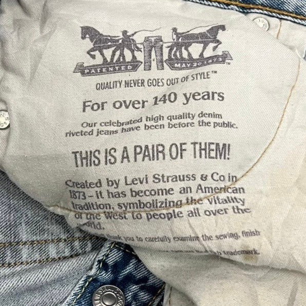00’s “LEVI’S”
“501” faded damage denim