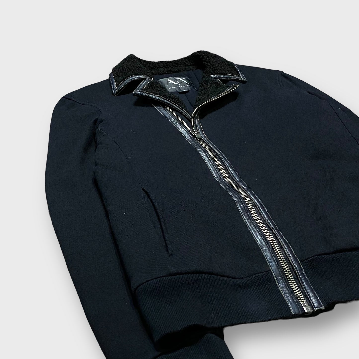 00’s “ARMANI EXCHANGE” zip gimmick cotton jacket