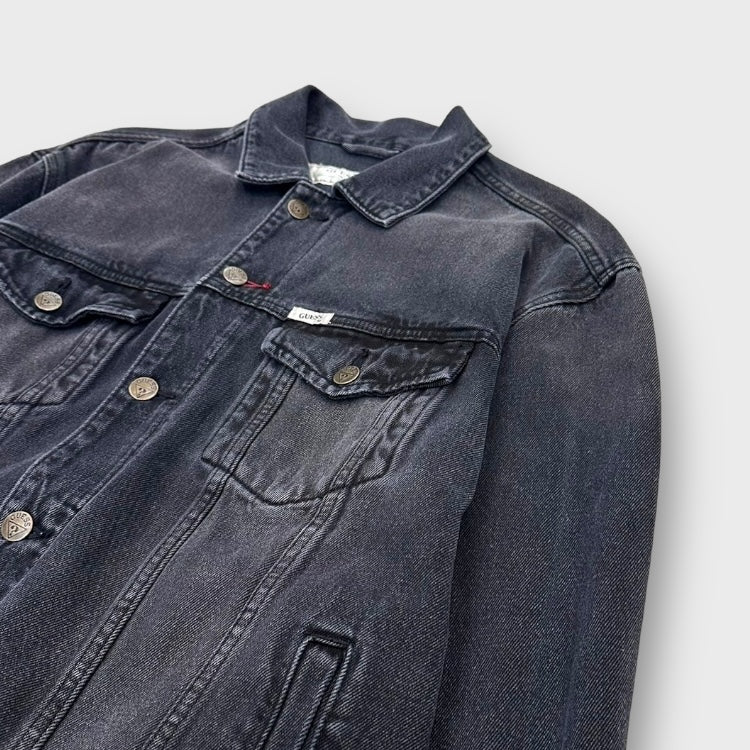 “GUSESS JEANS” black denim jacket