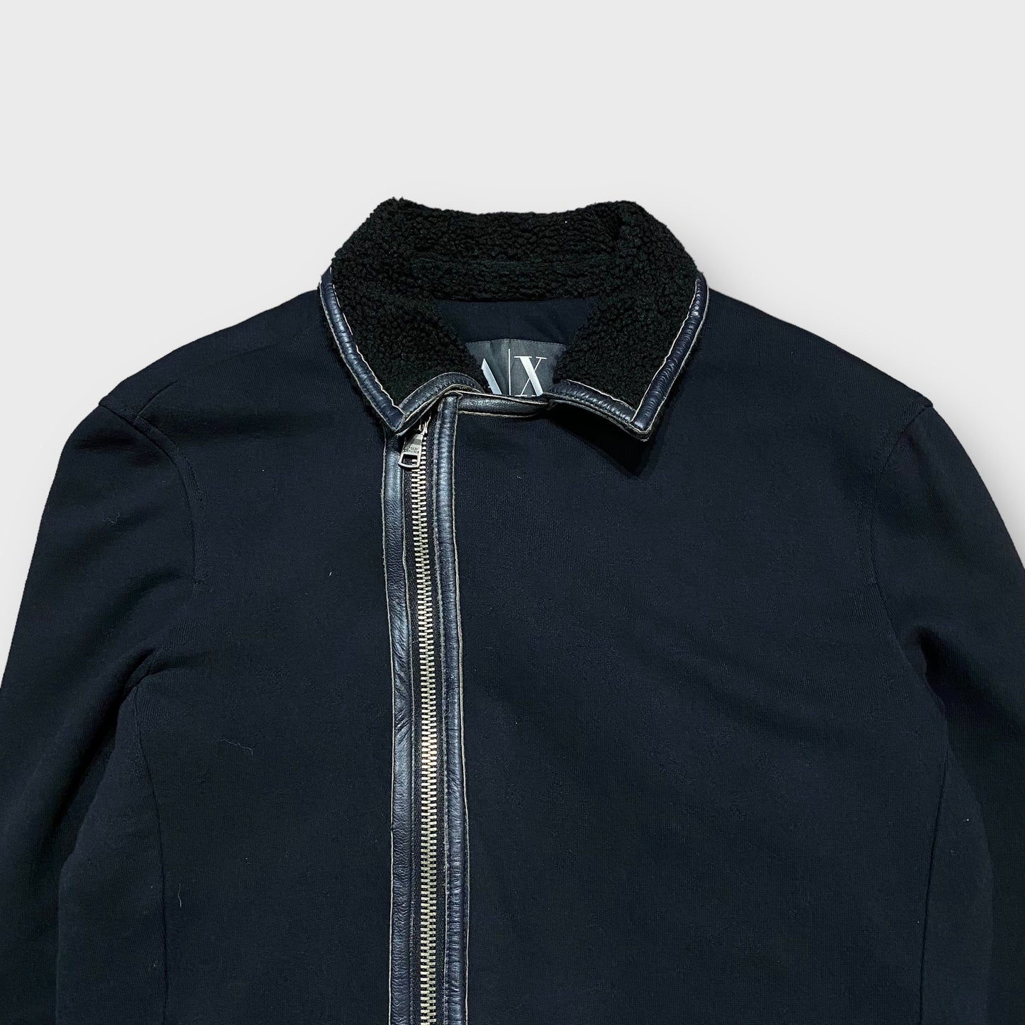 00’s “ARMANI EXCHANGE” zip gimmick cotton jacket