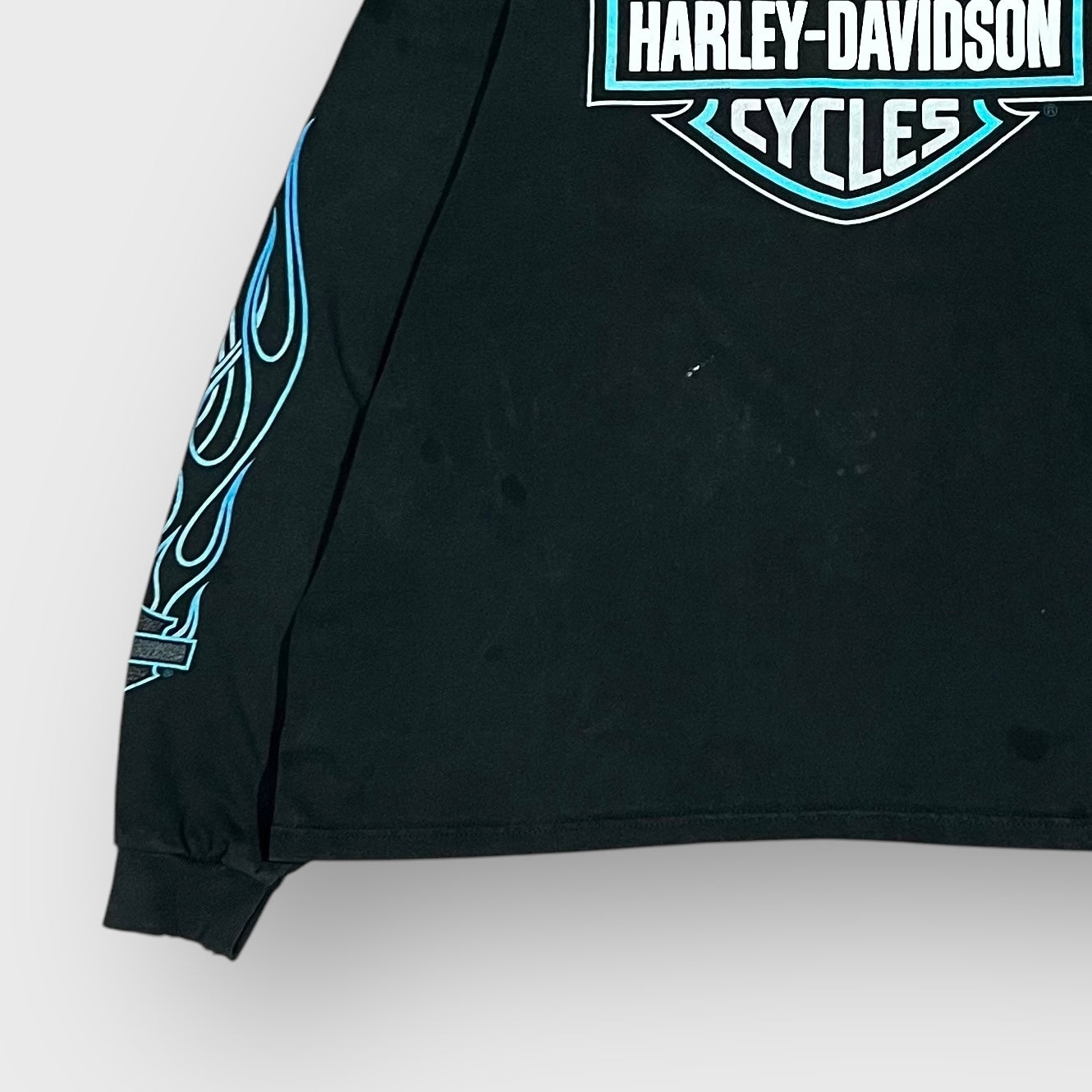 90’s “HARLEY DAVIDSON” frame pattern l/s t-shirt