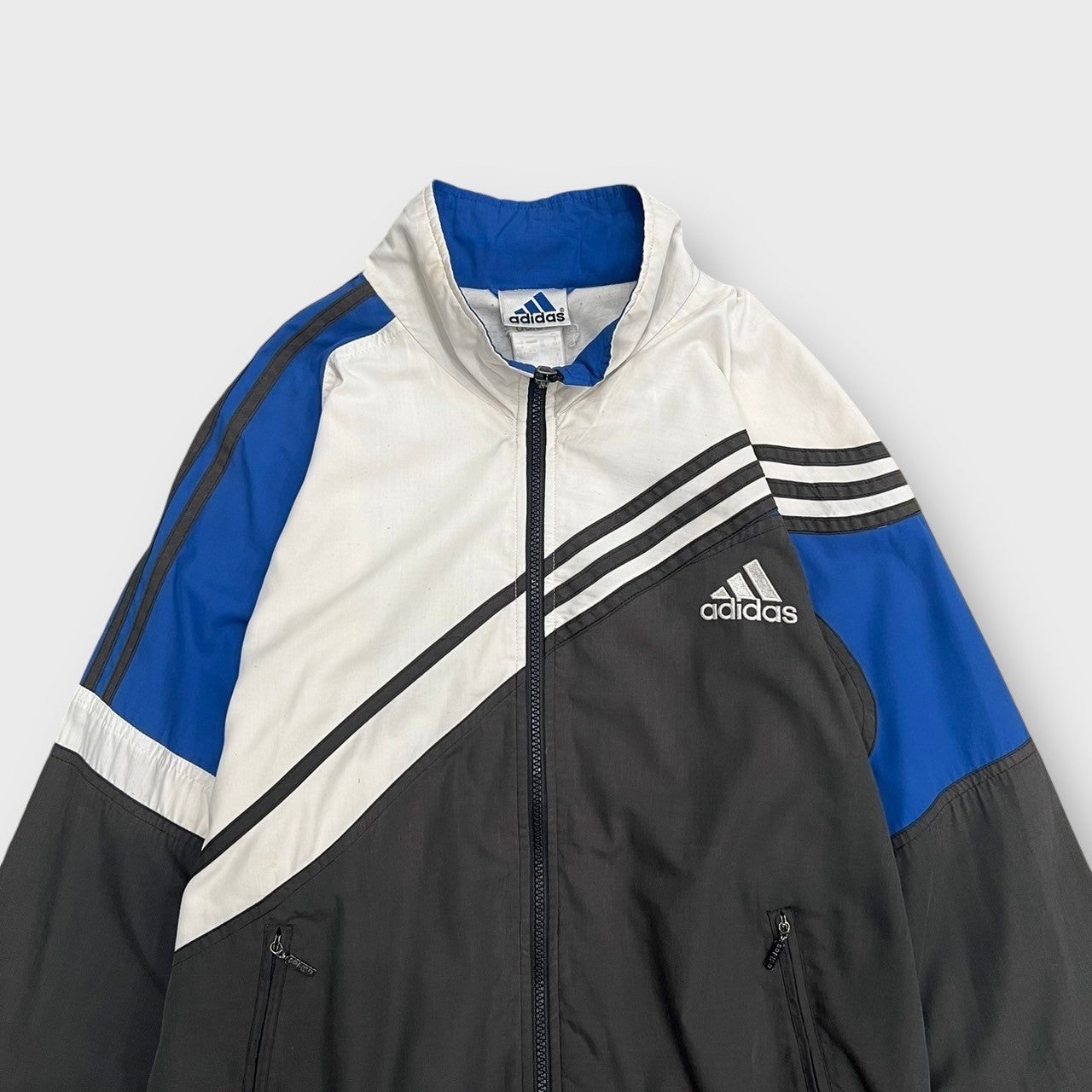 90’s “adidas” zip up nylon jacket