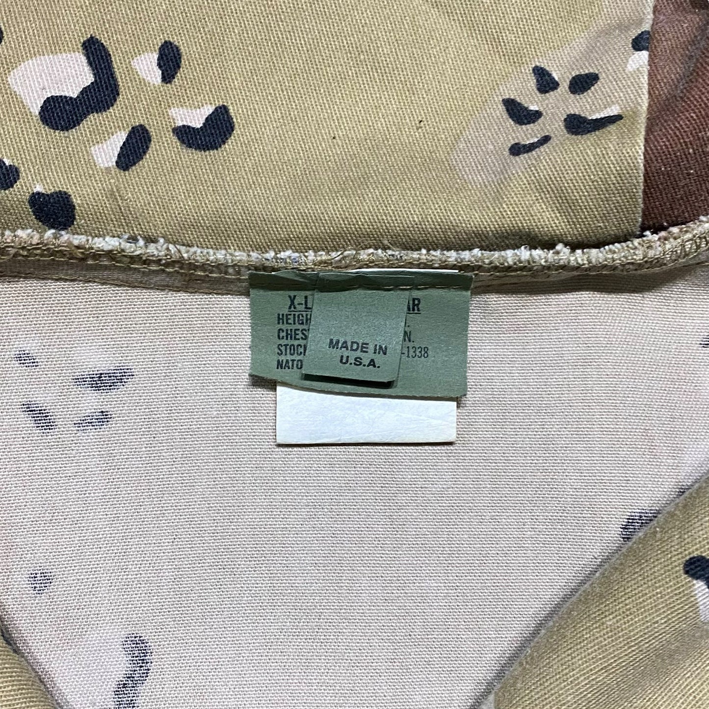 90’s “Sportswear” chocolate chip camouflage anorak parka