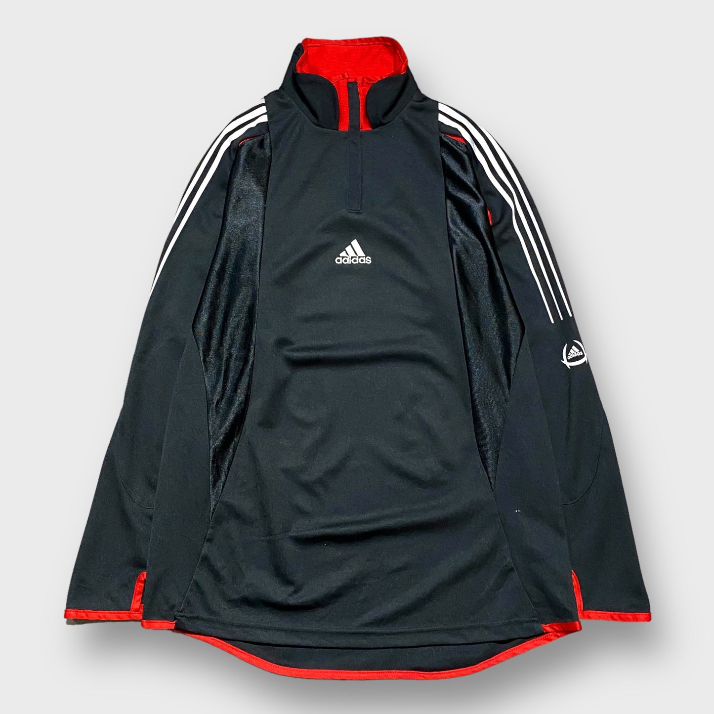 00’s “adidas” half zip pullover top