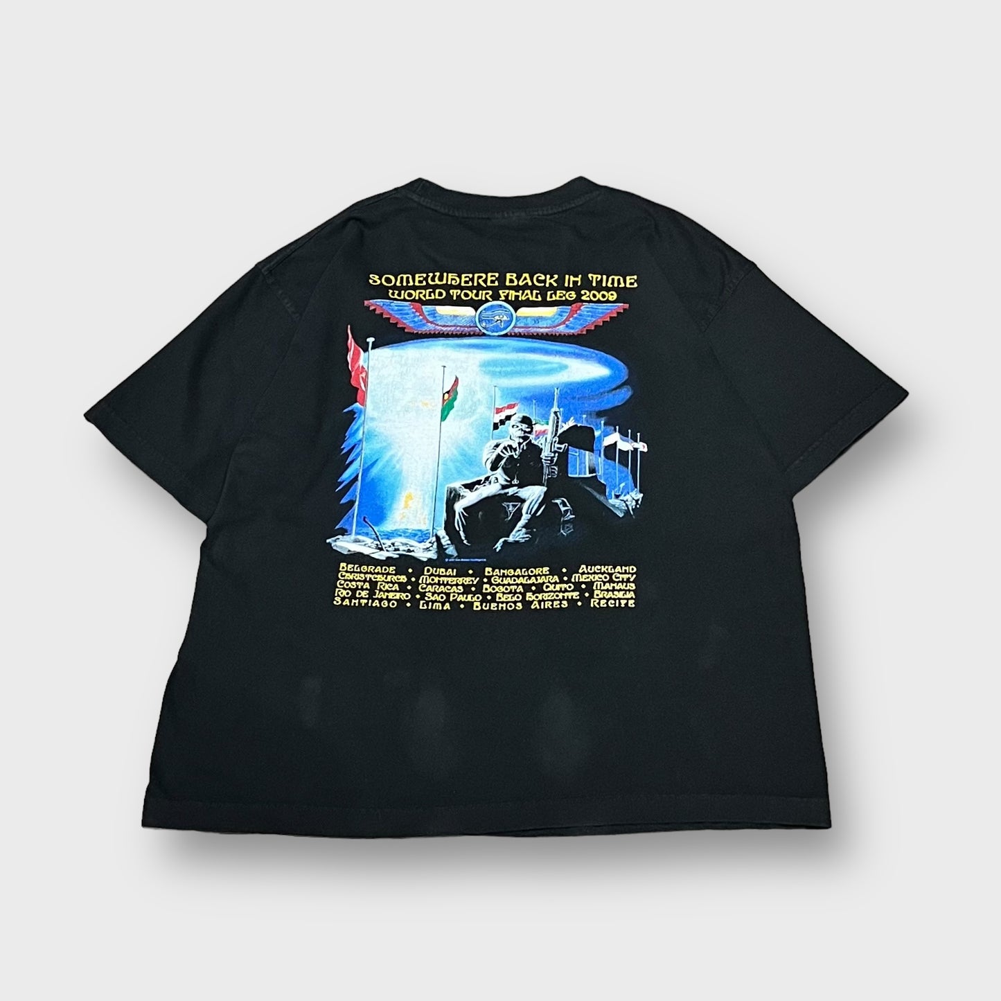 IRON MAIDEN “somewhere back in time 2009” tour t-shirt