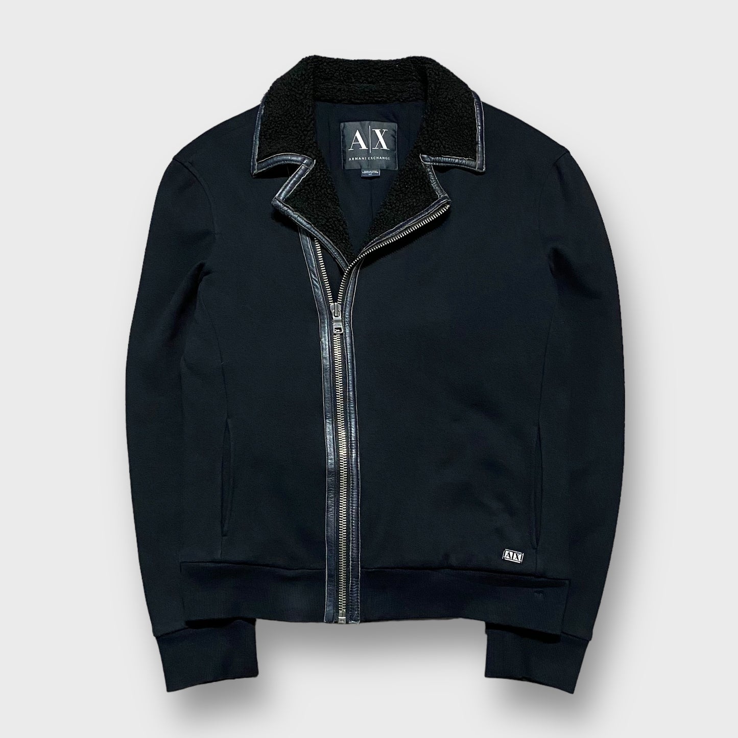 00’s “ARMANI EXCHANGE” zip gimmick cotton jacket