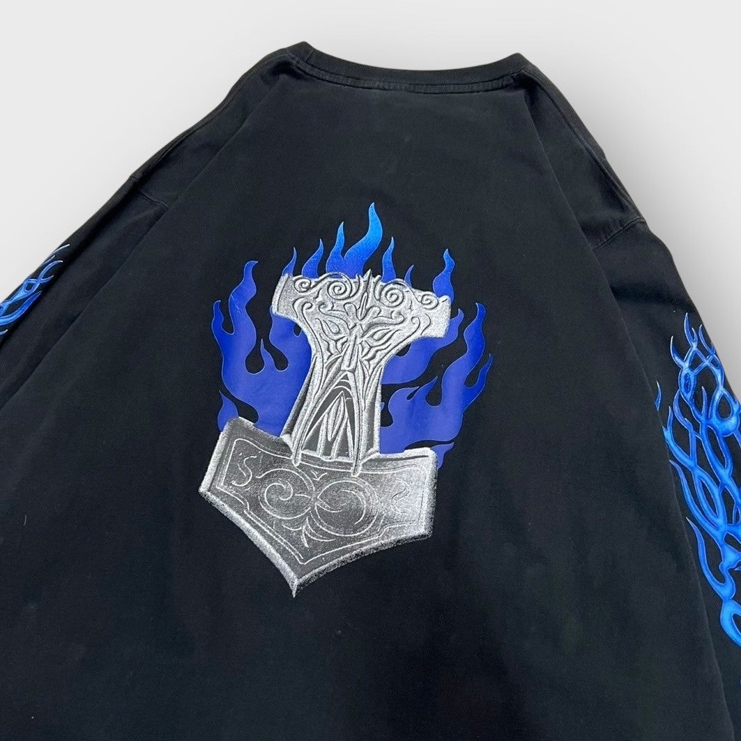 00's "RXO"
Fire pattern sleeve l/s tee