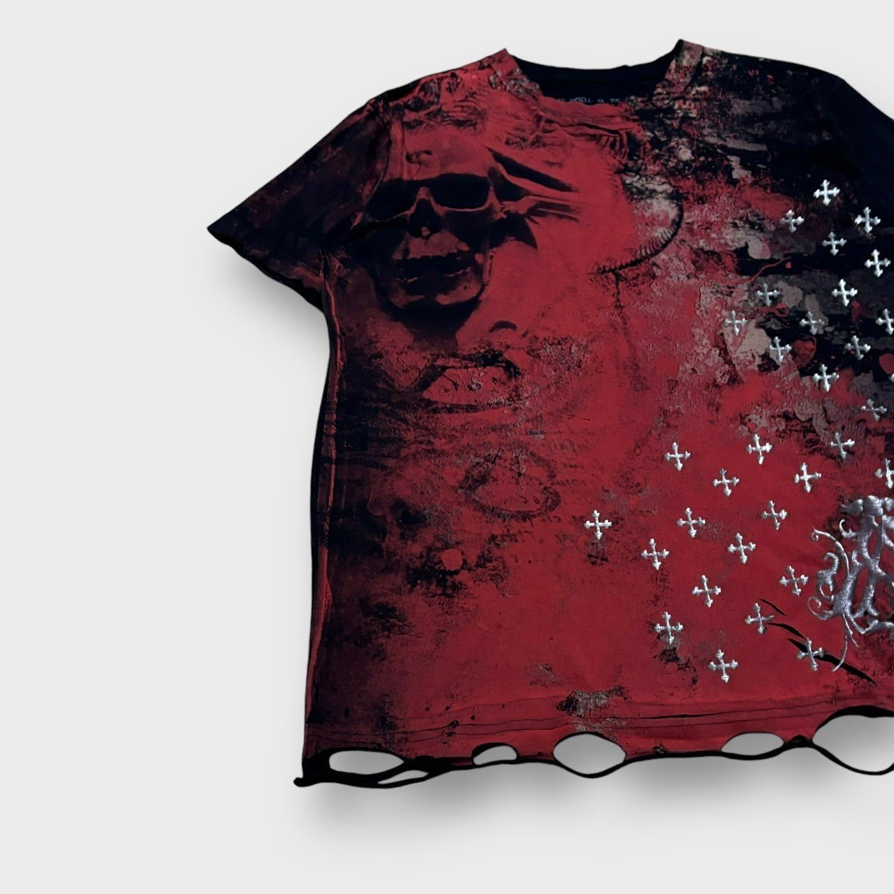 "Affliction" cross design t-shirt