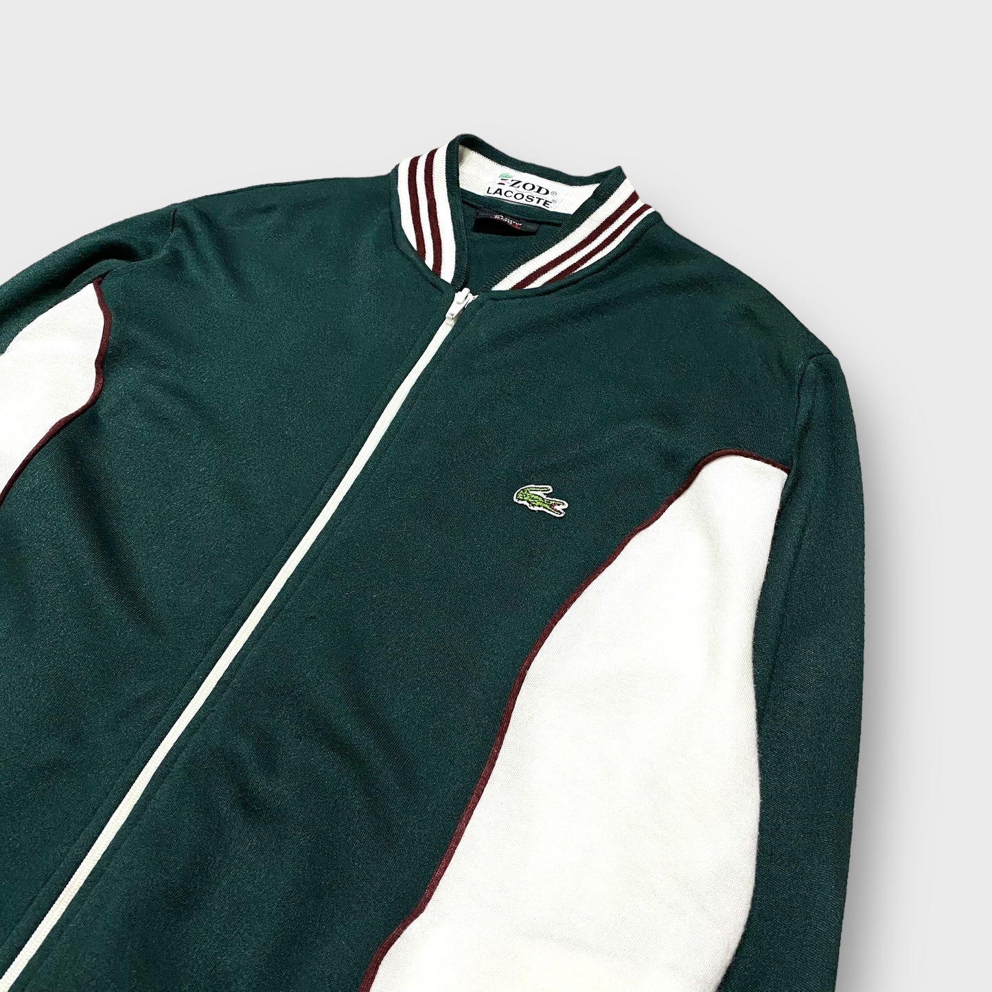 70-80's "IZOD LACOSTE" Cotton track jacket