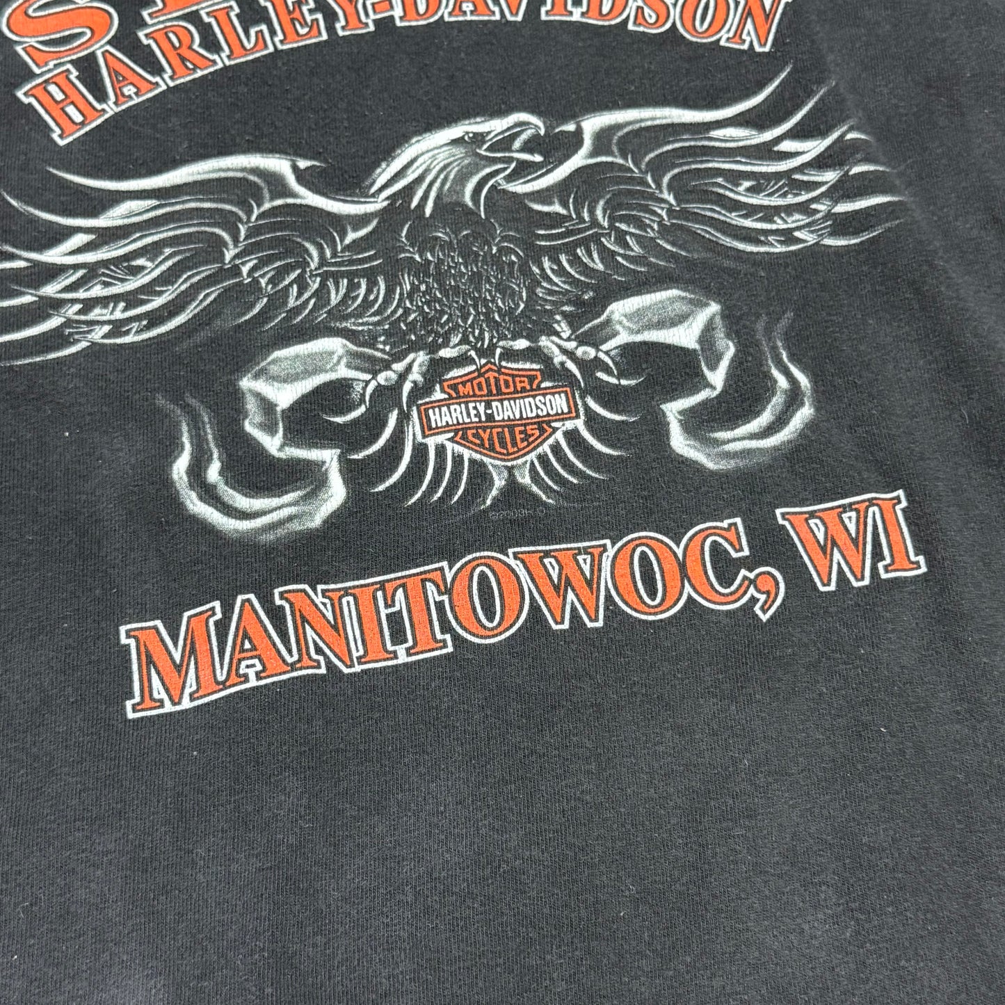 00’s “HARLEY DAVIDSON” flame pattern l/s t-shirt