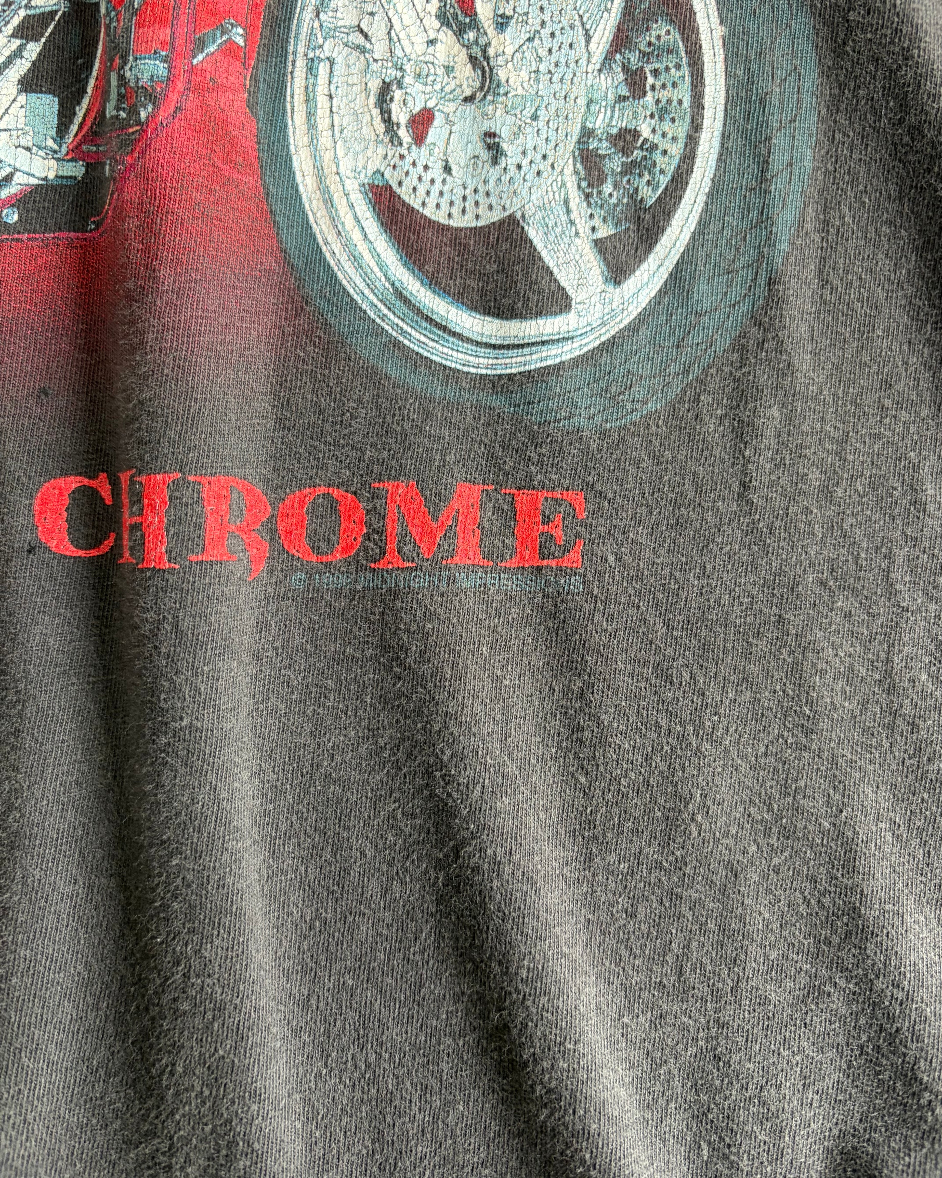 90’s Bike Custom Chrome design t-shirt LARGE