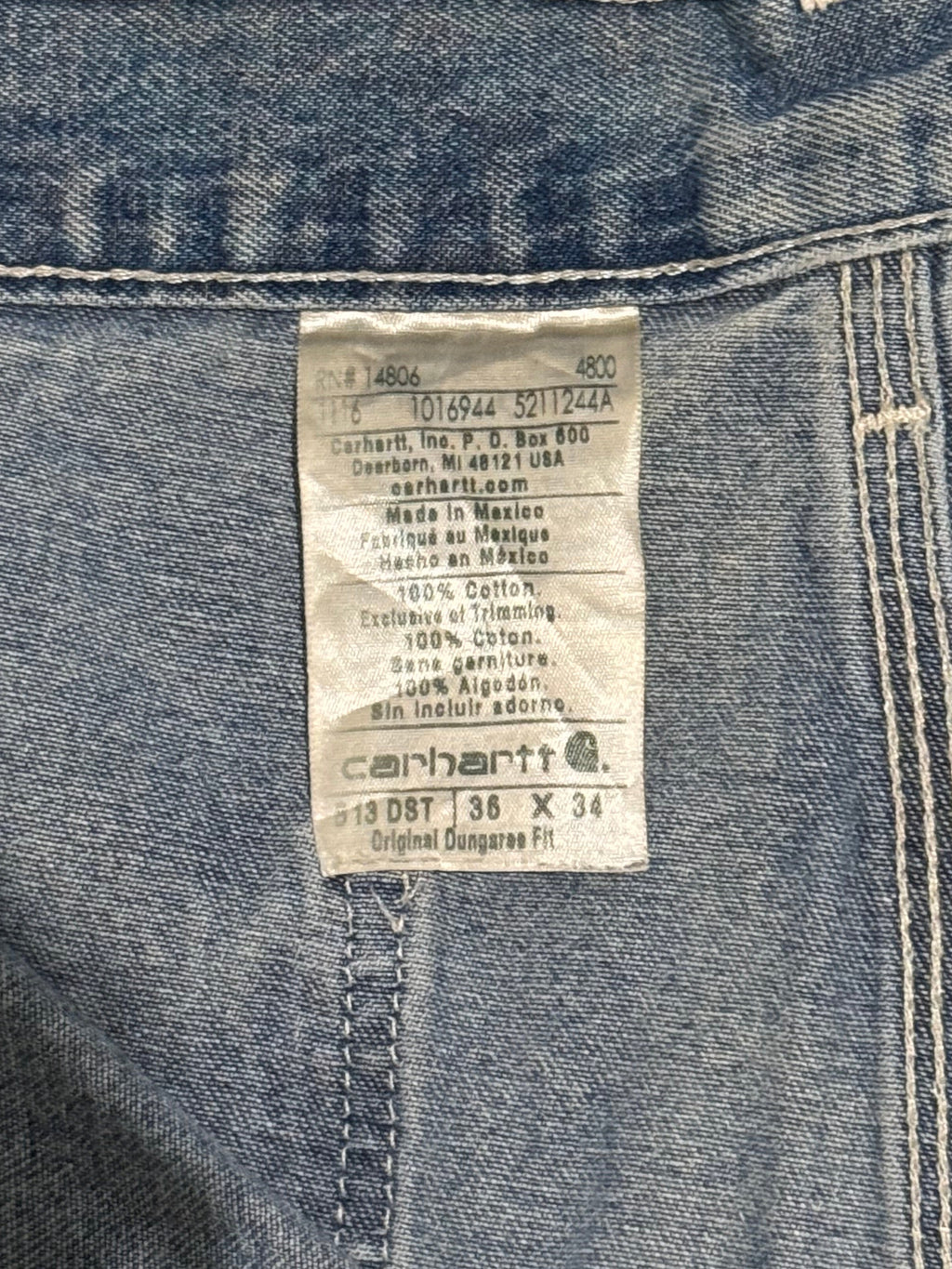 00’s “Carhartt” carpenter pants 36×34