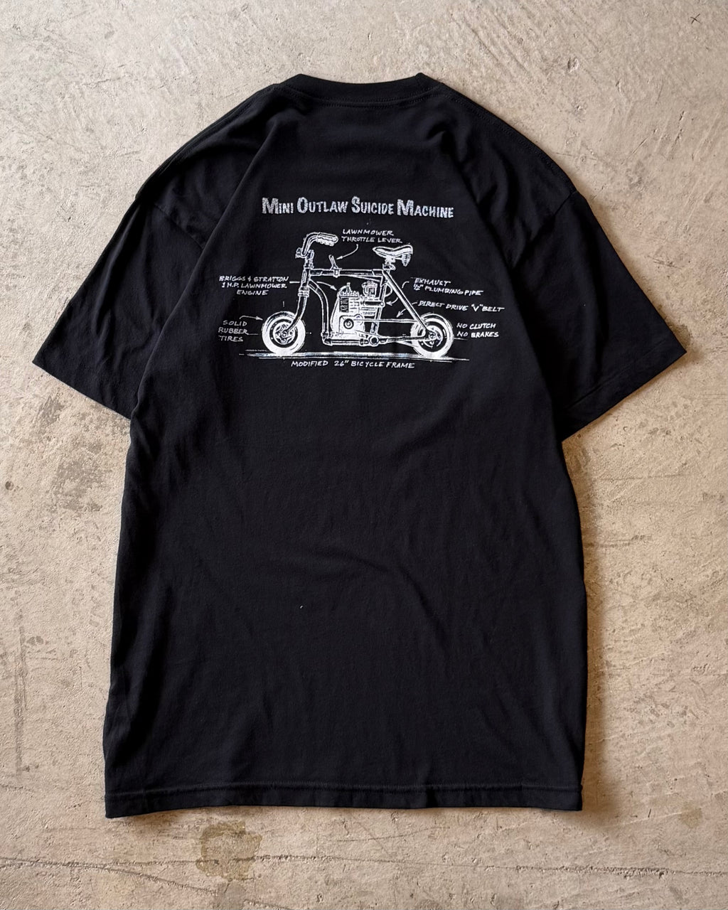 90’s “MINI-BIKE MADNESS” print t-shirt LARGE