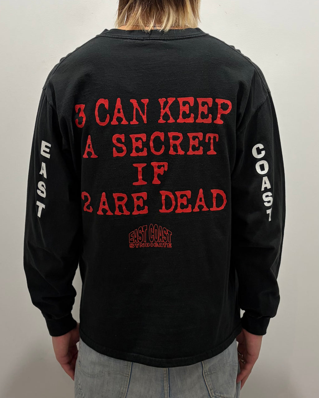 00’s 415 CLOTHING
“EAST COAST SYNDICATE” l/s t-shirt LARGE