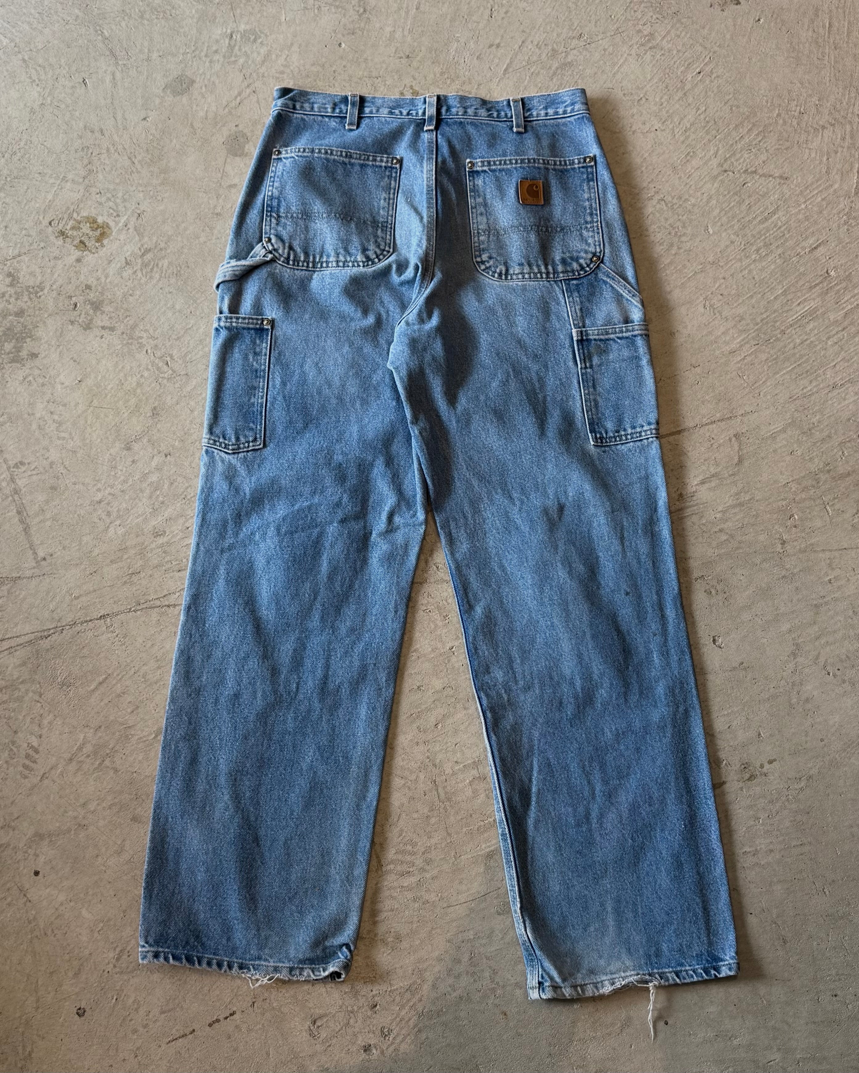 00's "Carhartt"faded double knee work wear pants 33×32