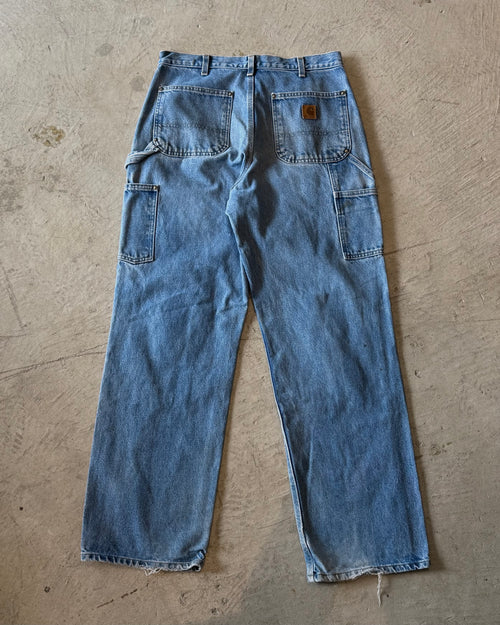 00's "Carhartt"faded double knee work wear pants 33×32