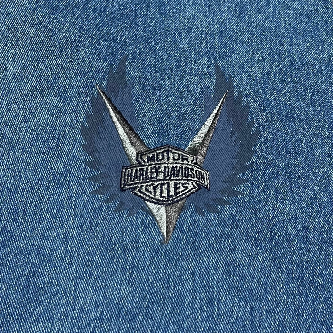 "Harley-Davidson" Logo design denim vest