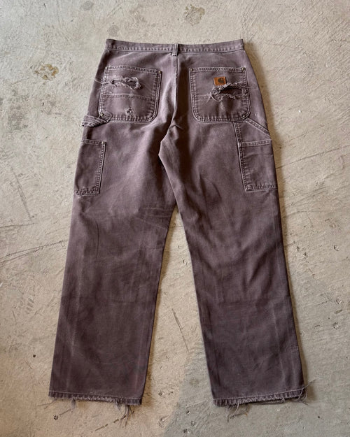 00's "Carhartt"faded double knee work wear pants 31×L30