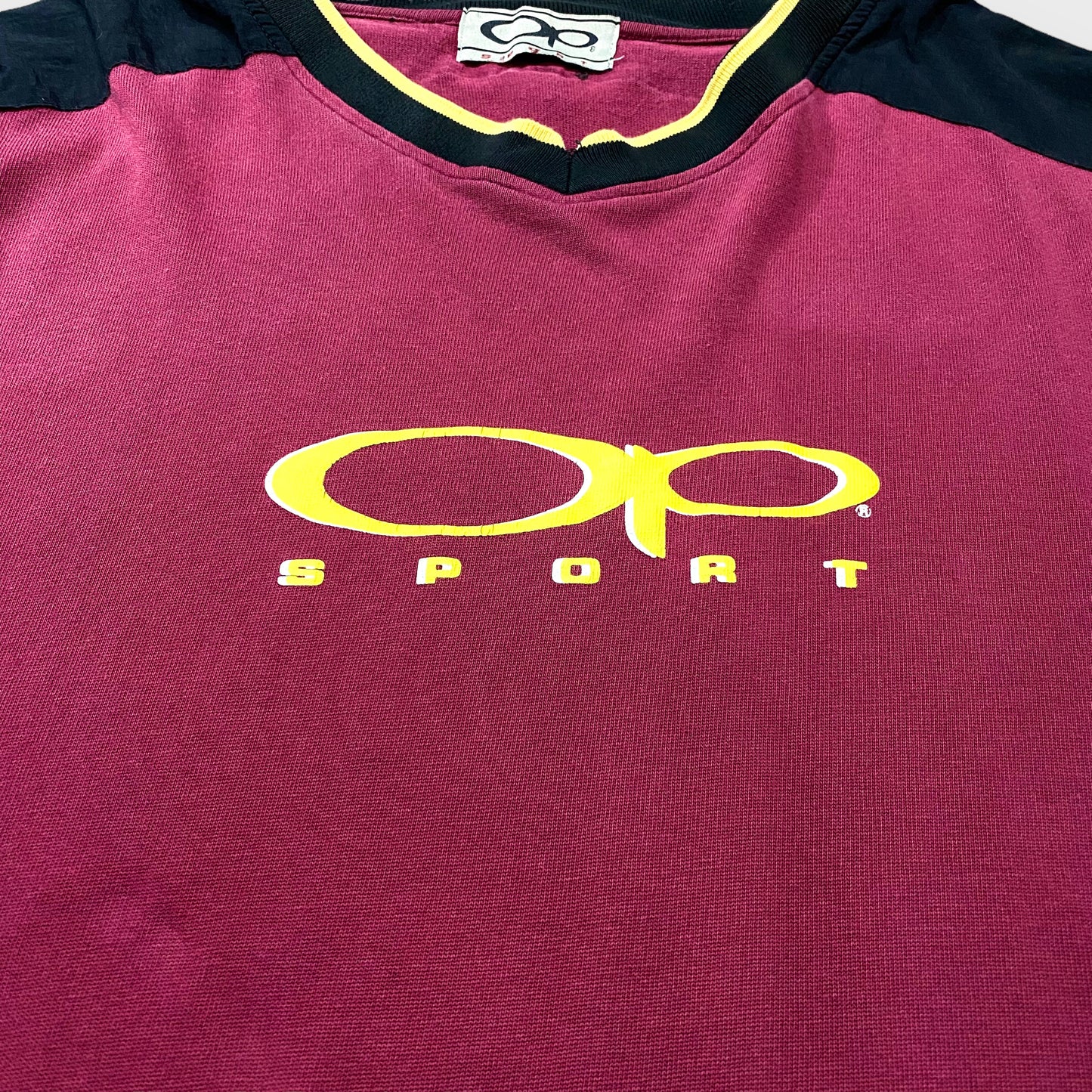 "OP SPORT" Nylon swithing l/s t-shirt