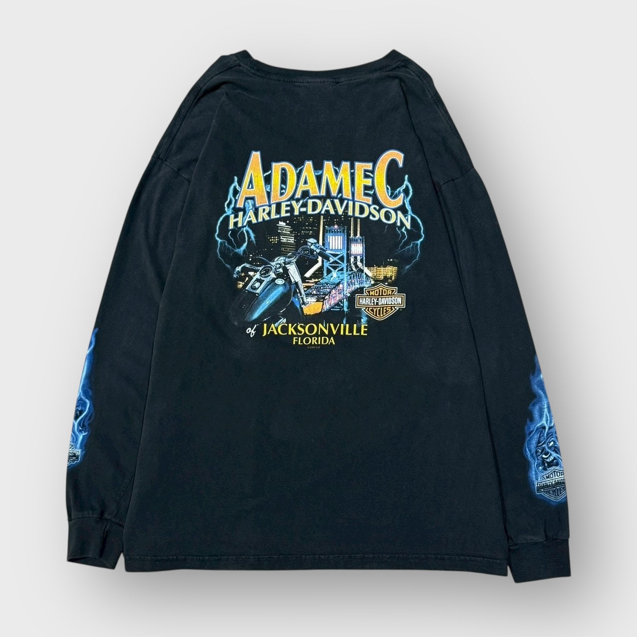 90's-00's “HARLEY-DAVIDSON” flame design l/s t-shirt – XXNT