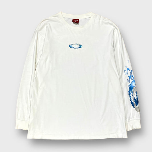 00's "OAKLEY" Center logo l/s t-shirt