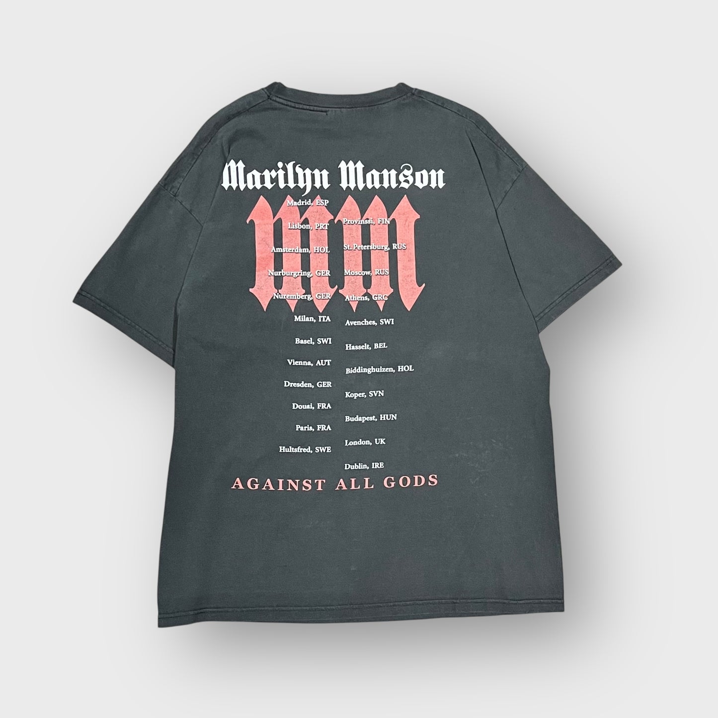 00’s Marilyn Manson “Against All Gods” band t-shirt