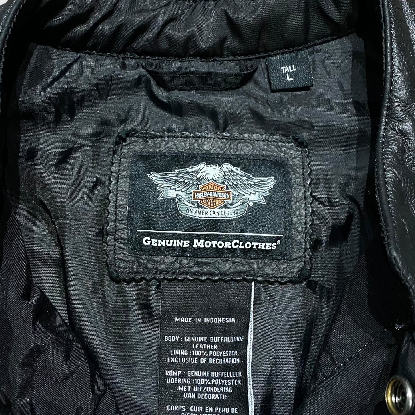 00's "Harley-Davidson" Lethear vest
